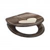 Duroplastové WC sedátko Wood Heart 82377 se zpomalovacím mechanismem SOFT-CLOSE